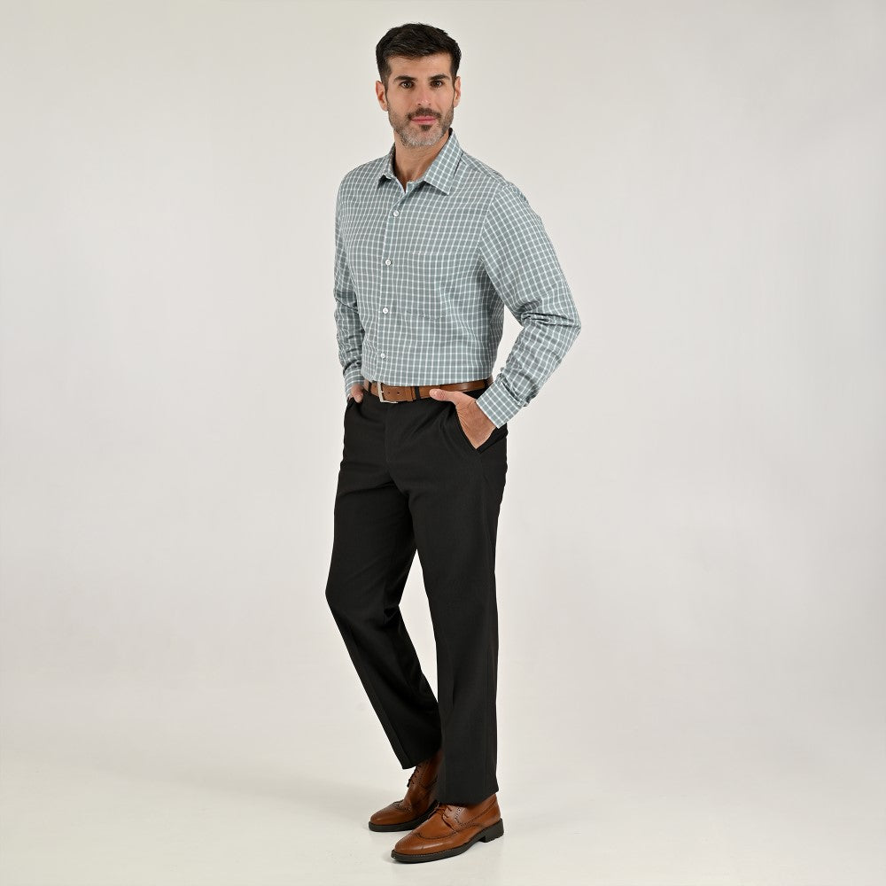 Camisa Yale Para Caballero Manga Larga Regular Fit 7910 Pistache
