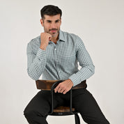 Camisa Yale Para Caballero Manga Larga Regular Fit 7910 Pistache
