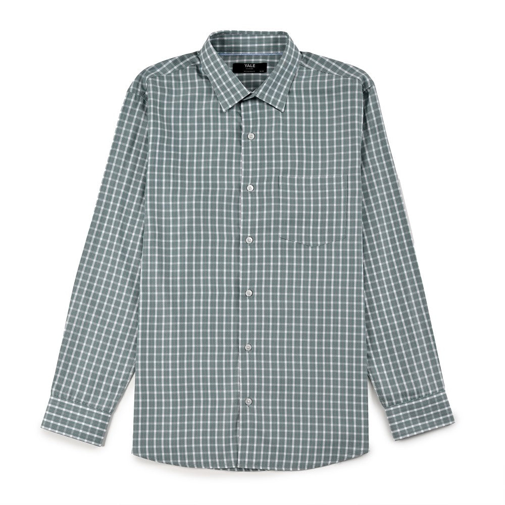 Camisa Yale Para Caballero Manga Larga Regular Fit 7910 Pistache