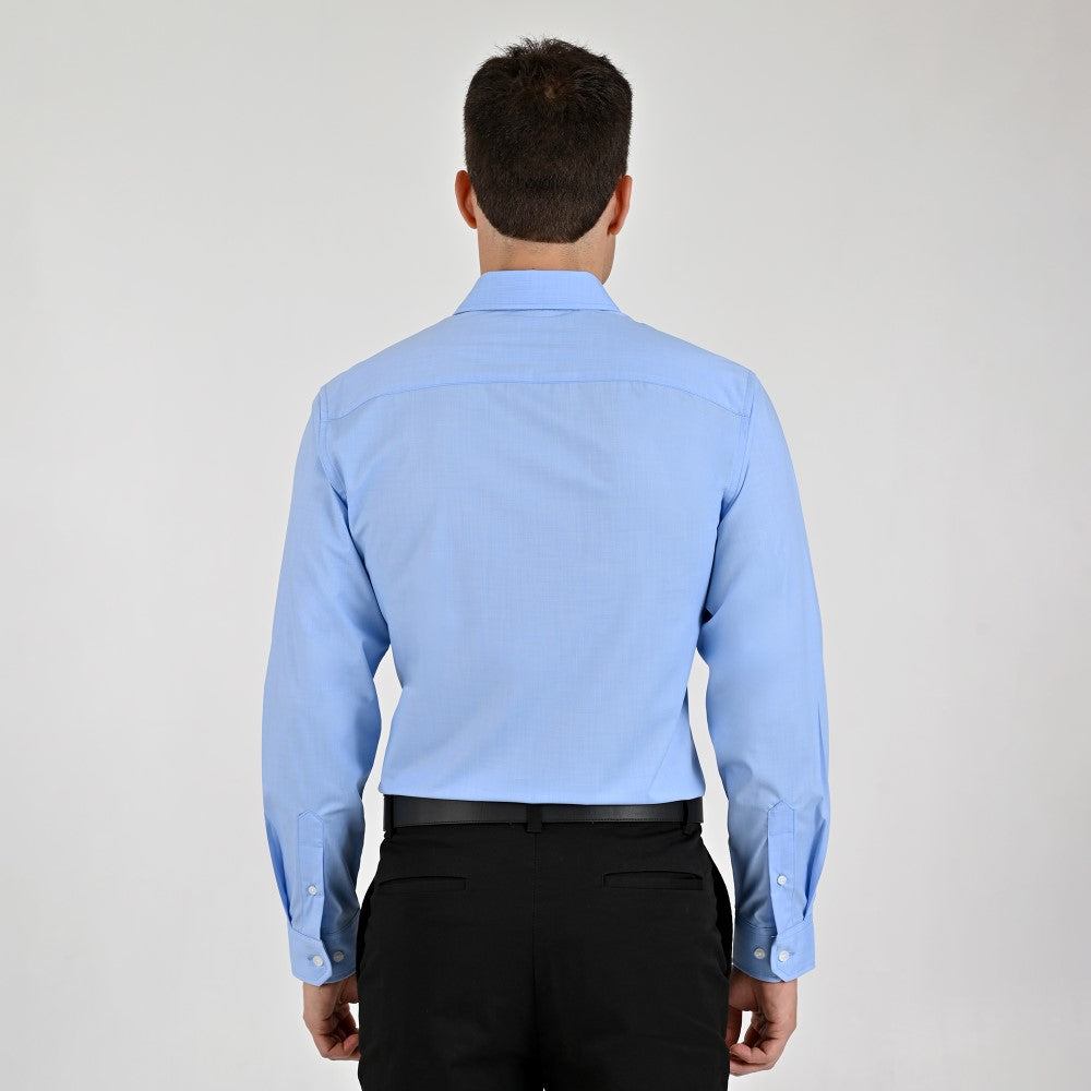 Camisa Yale Para Caballero Manga Larga Regular Fit 7944 Azul