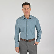 Camisa Yale Para Caballero Manga Larga Regular Fit 7944 Verde