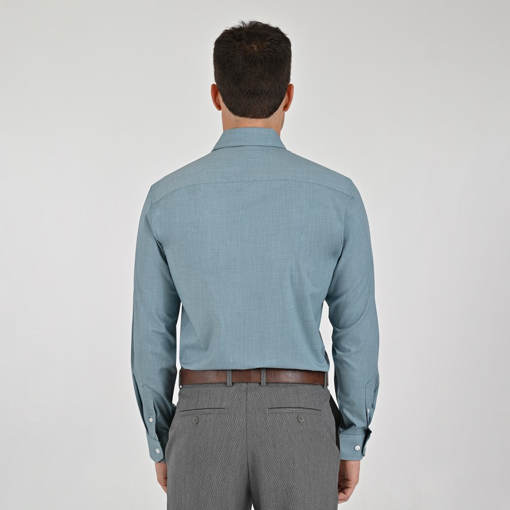 Camisa Yale Para Caballero Manga Larga Regular Fit 7944 Verde
