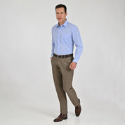 Camisa Yale Para Caballero Manga Larga Regular Fit 8214 Azul