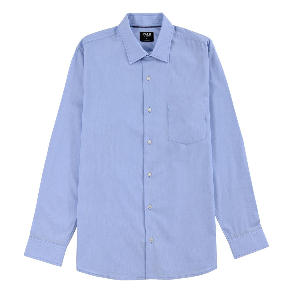 Camisa Yale Para Caballero Manga Larga Regular Fit 8214 Azul