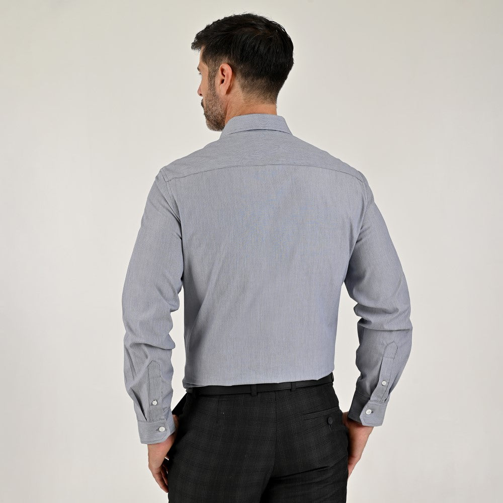 Camisa Yale Para Caballero Manga Larga Regular Fit 8214 Azul Marino