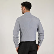 Camisa Yale Para Caballero Manga Larga Regular Fit 8214 Azul Marino