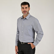 Camisa Yale Para Caballero Manga Larga Regular Fit 8214 Azul Marino