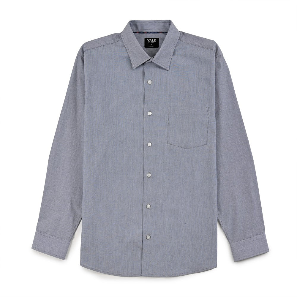 Camisa Yale Para Caballero Manga Larga Regular Fit 8214 Azul Marino