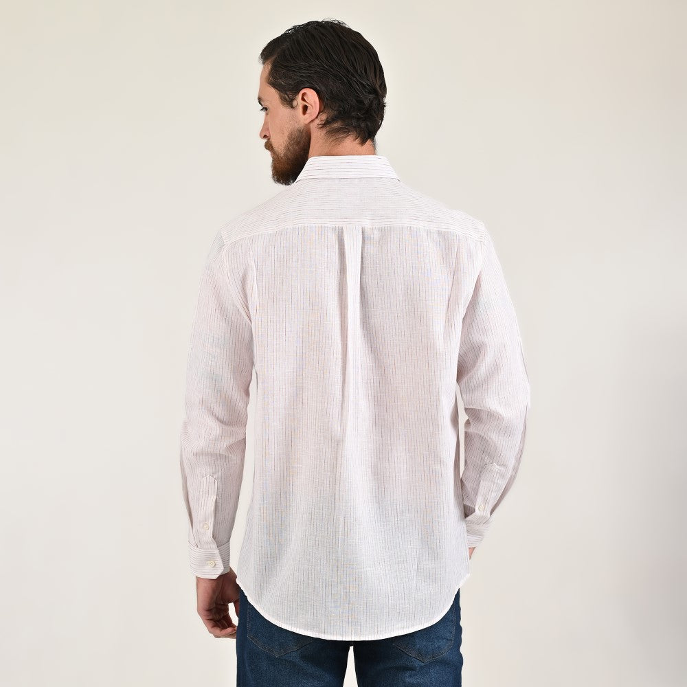 Camisa de vestir Yale Regular Fit Manga larga 7781 Beige