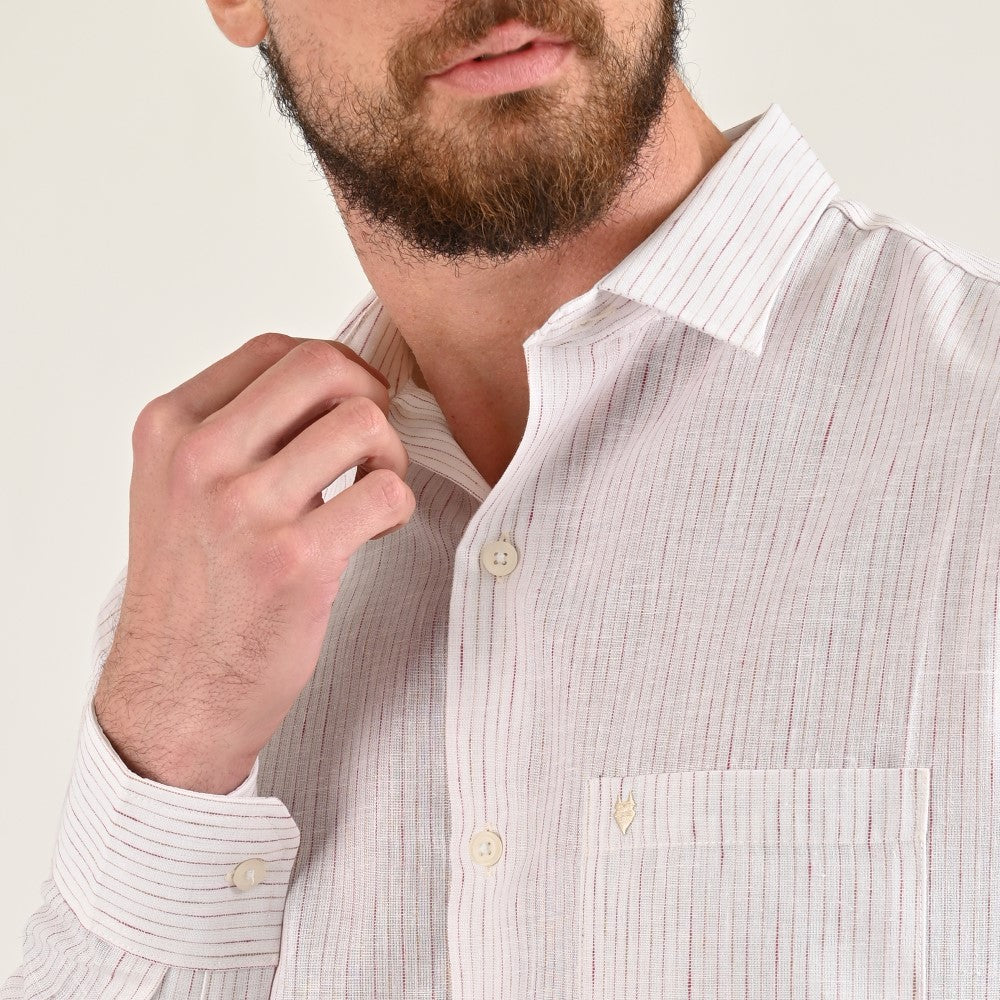 Camisa de vestir Yale Regular Fit Manga larga 7781 Beige