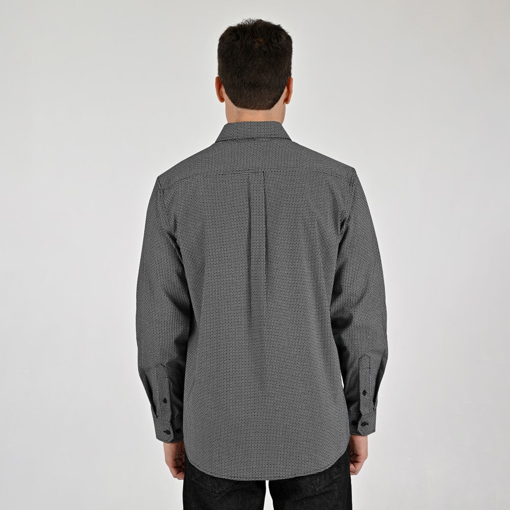 Camisa Yale Para Caballero Manga Larga Regular Fit 8083 Negro