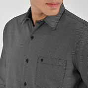 Camisa Yale Para Caballero Manga Larga Regular Fit 8083 Negro