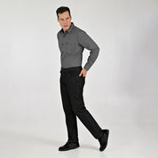 Camisa Yale Para Caballero Manga Larga Regular Fit 8083 Negro