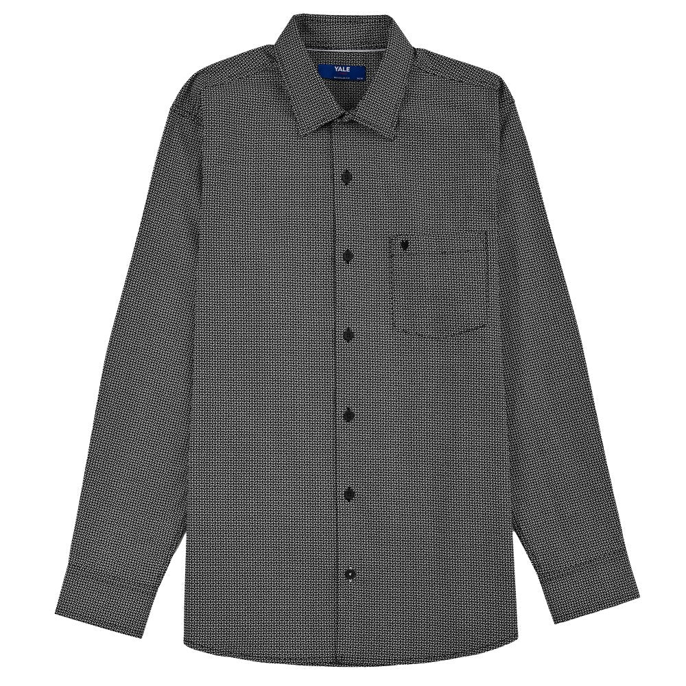 Camisa Yale Para Caballero Manga Larga Regular Fit 8083 Negro
