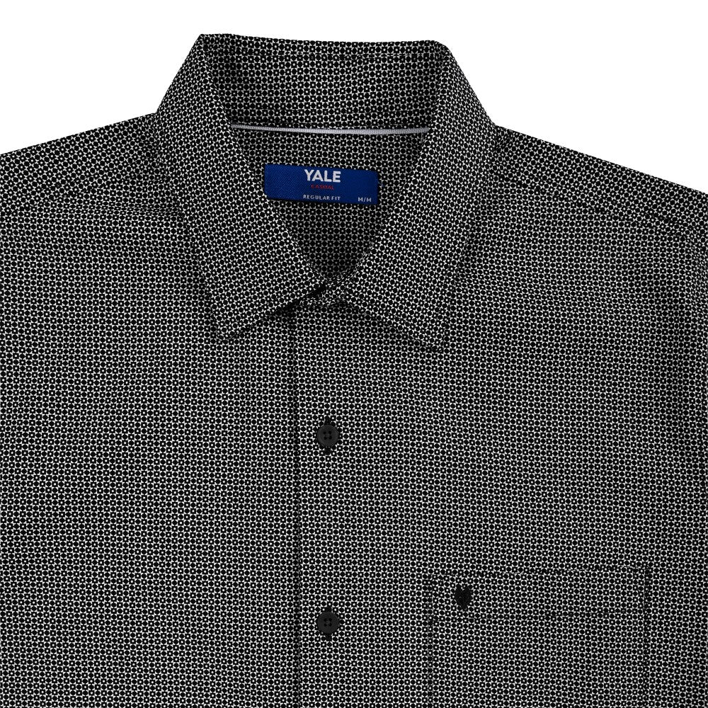 Camisa Yale Para Caballero Manga Larga Regular Fit 8083 Negro