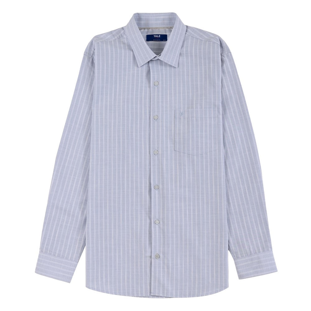 Camisa Yale Para Caballero Manga Larga Regular Fit 8198 Azul