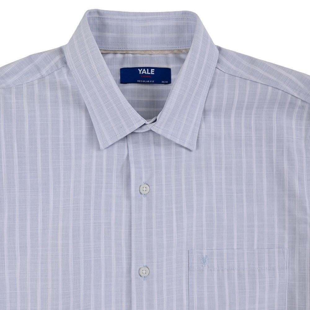 Camisa Yale Para Caballero Manga Larga Regular Fit 8198 Azul