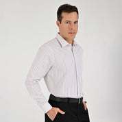 Camisa Yale Para Caballero Manga Larga Regular Fit 8198 Beige