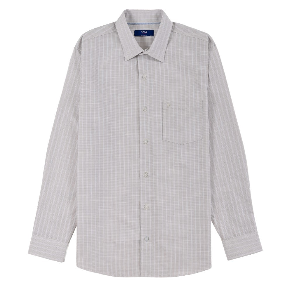 Camisa Yale Para Caballero Manga Larga Regular Fit 8198 Beige