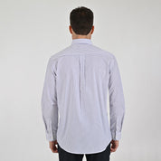 Camisa Yale Para Caballero Manga Larga Regular Fit 8043 Blanco