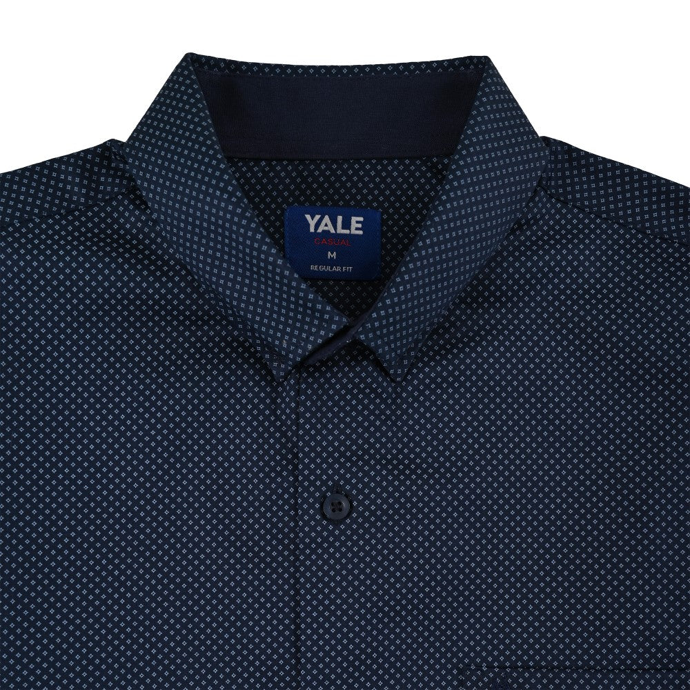 Camisa Yale Para Caballero Manga Larga Regular Fit 8079 Azul Marino