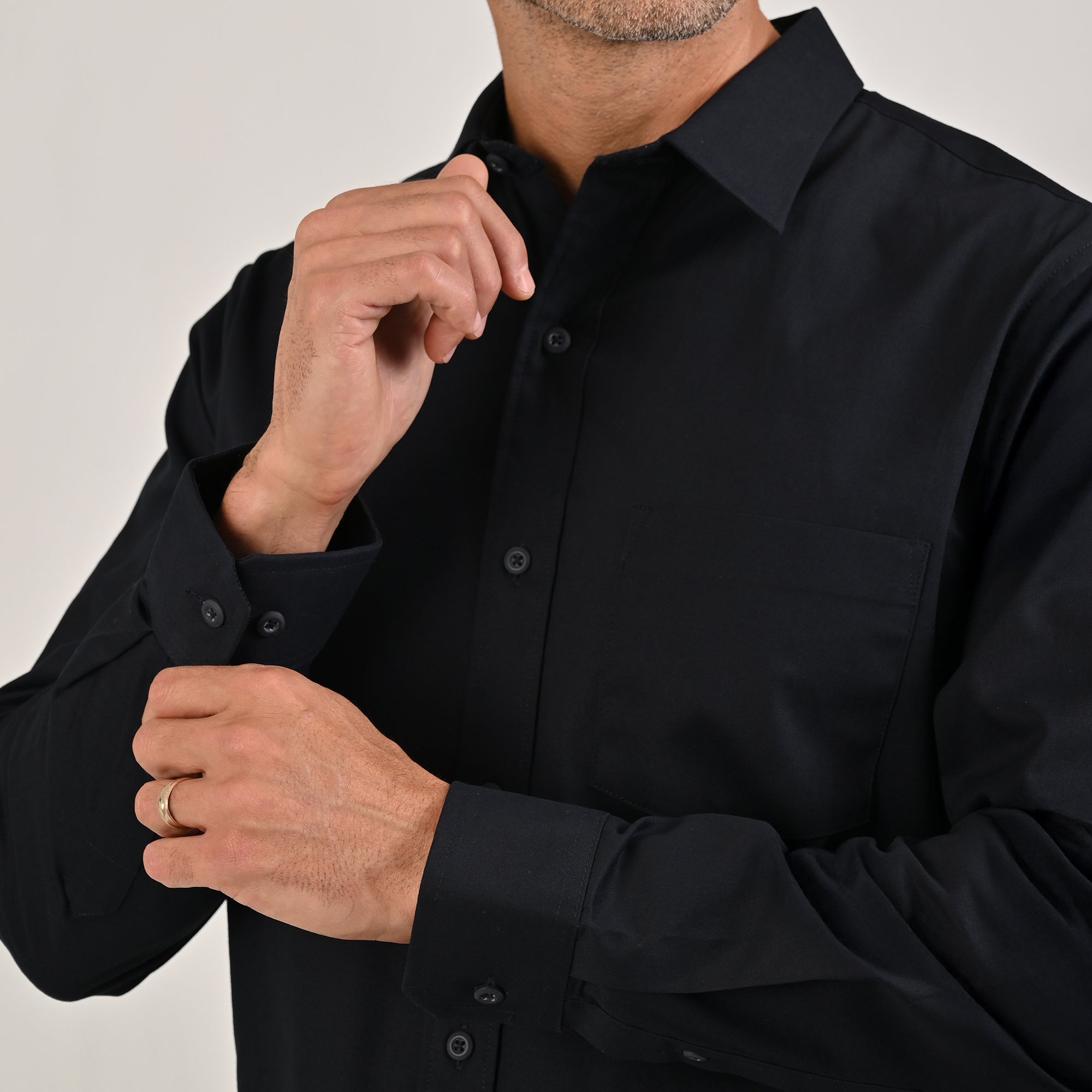 Camisa de vestir Yale Regular Fit Manga larga 3541 Azul