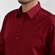 Camisa Yale Manga Larga Regular Fit 7298 Vino