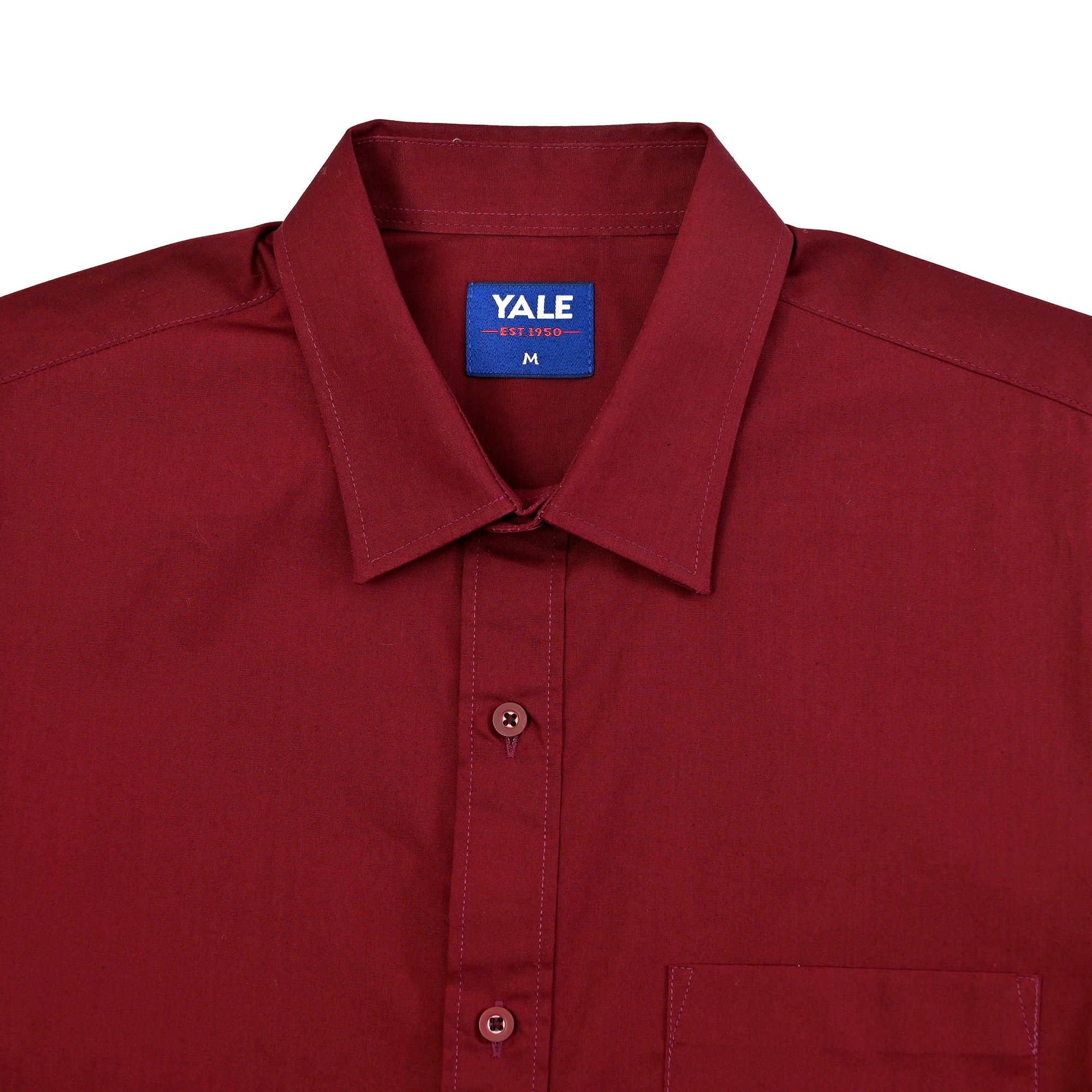 Camisa de vestir Yale Regular Fit Manga larga 7298 Vino