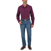 Camisa Yale Manga Larga Regular Fit 2605 Vino