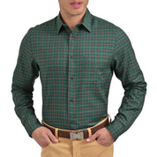 Camisa Yale Manga Larga Regular Fit 2605 Verde Laurel
