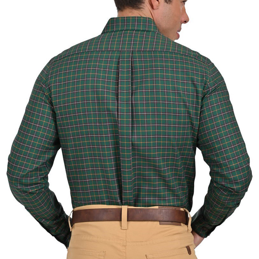 Camisa Yale Manga Larga Regular Fit 2605 Verde Laurel