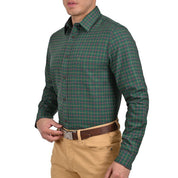 Camisa Yale Manga Larga Regular Fit 2605 Verde Laurel