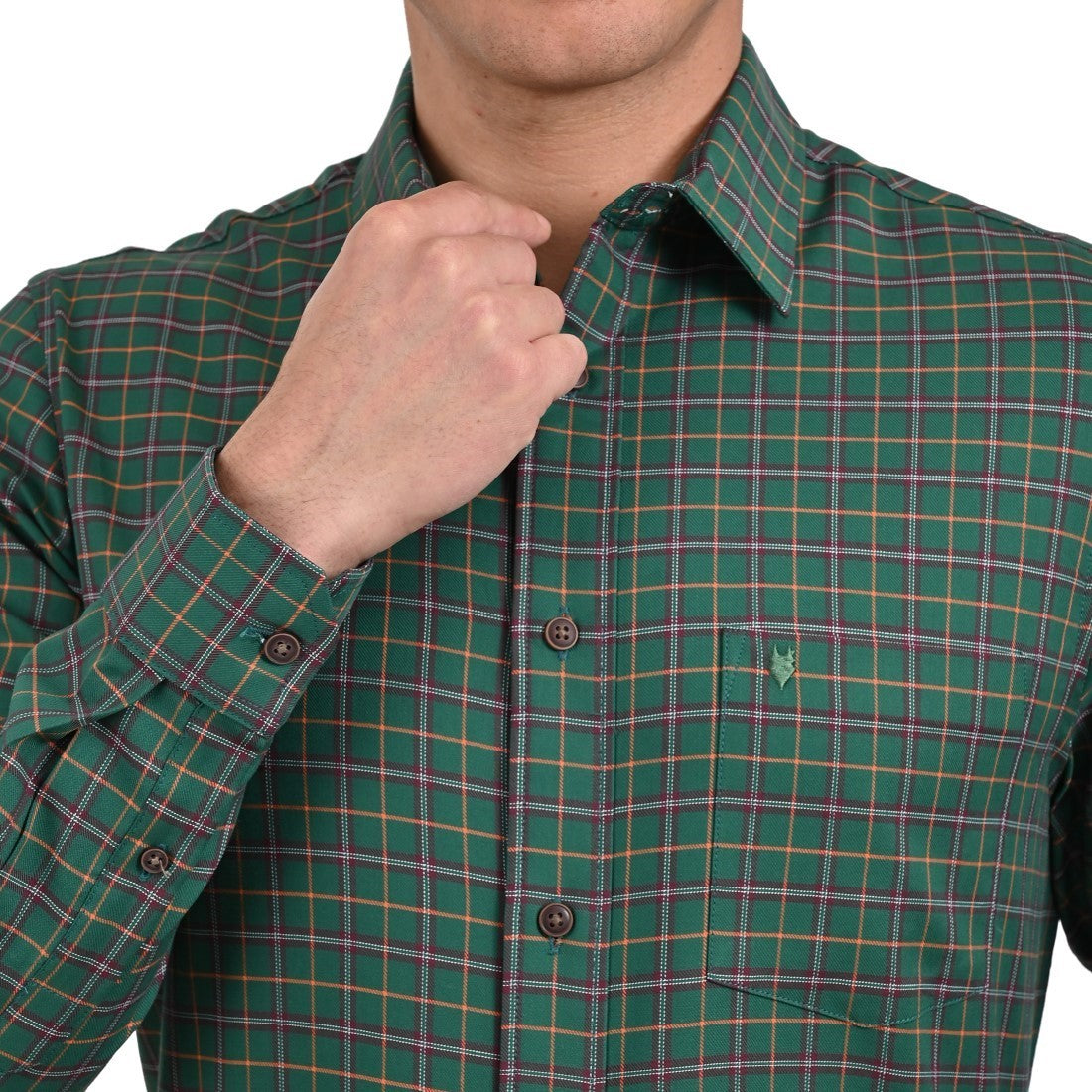 Camisa Yale Manga Larga Regular Fit 2605 Verde Laurel