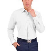 Camisa Yale Manga Larga Regular Fit 3873 Blanca