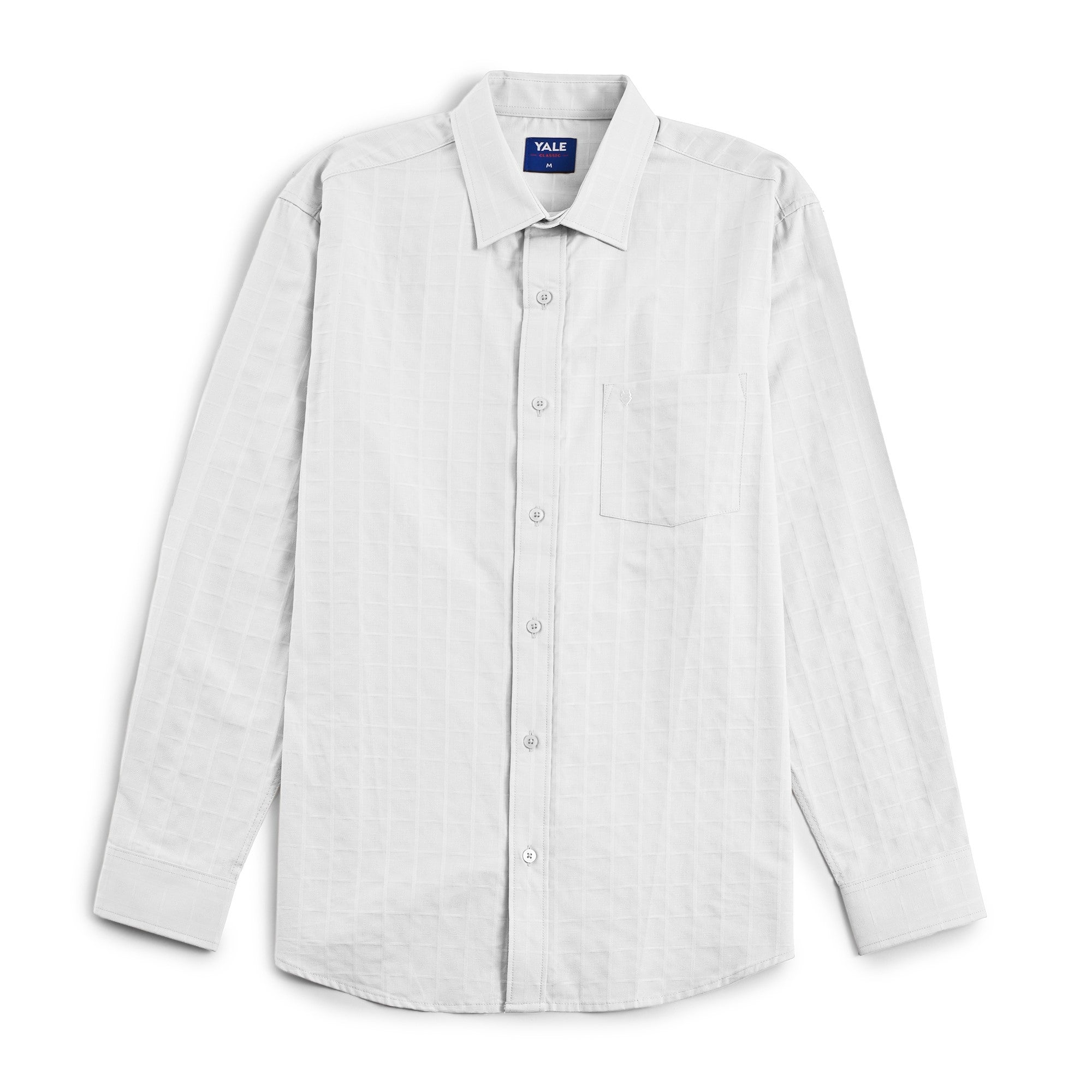 Camisa Yale Manga Larga Regular Fit 3873 Blanca