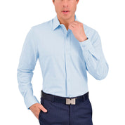 Camisa Yale Manga Larga Regular Fit 3873 Azul Cielo