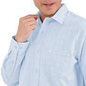 Camisa Yale Manga Larga Regular Fit 3873 Azul Cielo