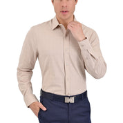 Camisa Yale Manga Larga Regular Fit 3873 Beige