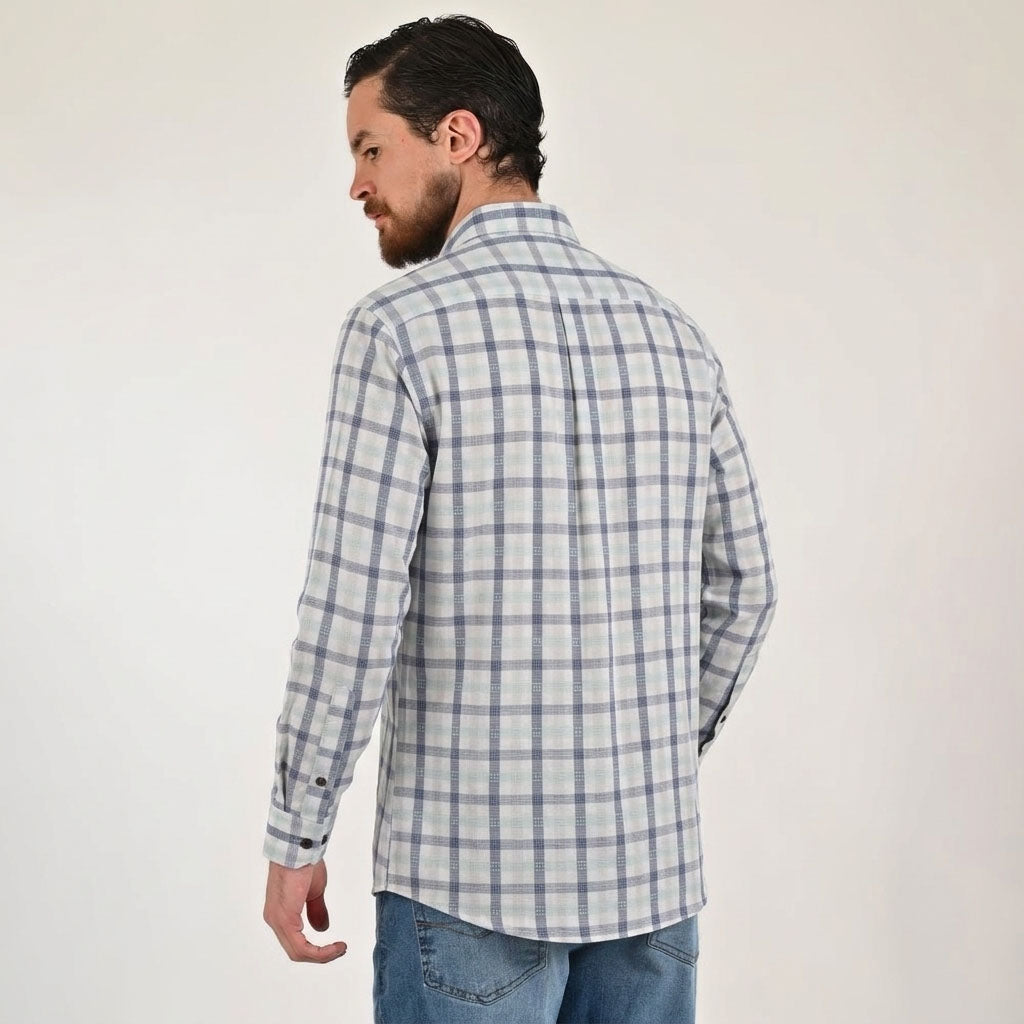 Camisa de vestir Yale Regular Fit Manga larga 7773 Verde