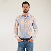 Camisa de vestir Yale Regular Fit Manga larga 7773 Naranja