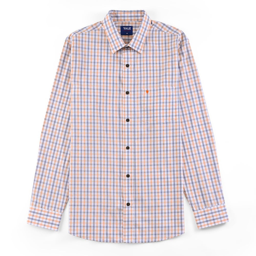 Camisa de vestir Yale Regular Fit Manga larga 7773 Naranja