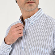 Camisa Yale Manga Larga Regular Fit 2263 Azul Cielo