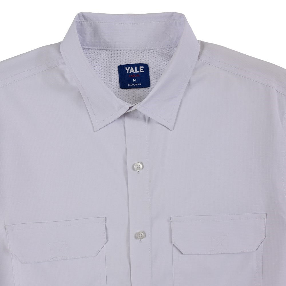 Camisa Pesquera Para Caballero Manga Larga Regular Fit 5536 Blanco