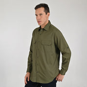 Camisa Pesquera Para Caballero Manga Larga Regular Fit 5536 Verde Militar