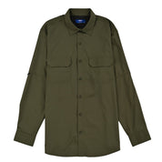 Camisa Pesquera Para Caballero Manga Larga Regular Fit 5536 Verde Militar