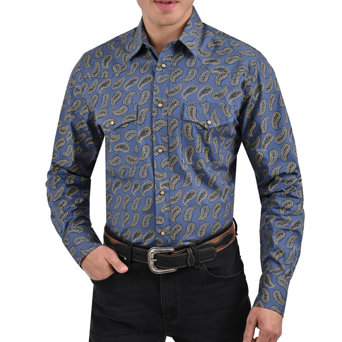 Camisa Vaquera Yale Regular Fit VQ02 Azul Plumbago