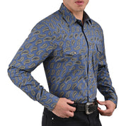 Camisa Vaquera Yale Regular Fit VQ02 Azul Plumbago