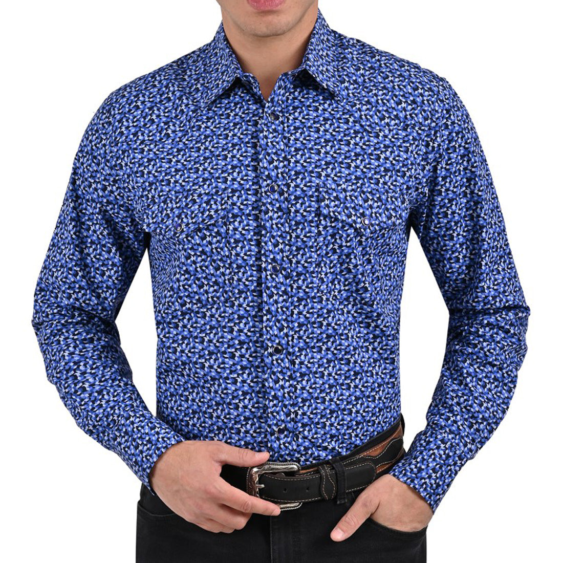Camisa Vaquera Yale Regular Fit VQ02 Azul Rey