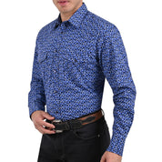 Camisa Vaquera Yale Regular Fit VQ02 Azul Rey