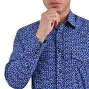 Camisa Vaquera Yale Regular Fit VQ02 Azul Rey